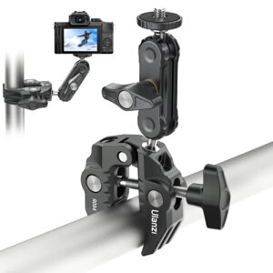 Ulanzi R094 �X�[�p�[�N�����v �{�[���w�b�h�A�[�� �ɂݖh�~ �I�o�T�~�N�����v �}�W�b�N�A�[�� 360�x��] 1/4�C���`�l�W �Ό��h�~ �_��/�B�e �Ɩ��@�� �Œ� �f�X�N �A�[�� �o�C�N �x�X�g�A���O��