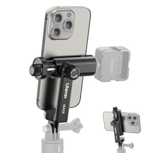 Ulanzi �X�}�z�z���_�[ gopro�p�}�E���g �X�}�[�g�t�H���p�O�r�A�_�v�^�[ 360�x��] �R�[���h�V���[�t�� iPhone/Android/�}�C�N/LED���C�g/�O�r/���B��_�Ή�