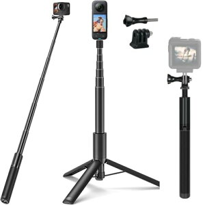 Insta 360 X5/X4ɑΉ B_/Or/rp 120cm \ ^ѕ֗ y ܂肽 1/4C`lW GoPropA_v^[t GoPro hero13/12/11/10/9/8/Insta360 x5/x4/x3/ONE RS/ONE R/DJI Osmo Action ɑ