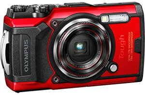 OLYMPUS �f�W�^���J���� Tough TG-6 ���b�h 1200����fCMOS F2.0 15m �h�� 100kgf�ω׏d GPS ����Wi-Fi TG-6RED