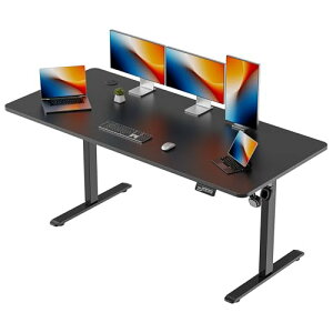 Alebert(�A���x���g) ���~�f�X�N ���~���f�X�N �d�� ��160*���s60cm �X�^���f�B���O�f�X�N �㉺���~�f�X�N �I�t�B�X���[�N�e�[�u�� �����������[�@�\ �É� ���[�t�b�N�t�� ���j�^�[�A�[���Ή�