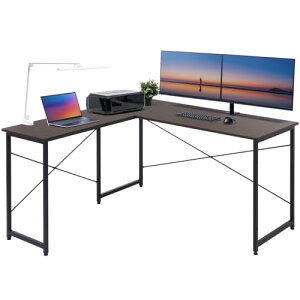 �T�����_�C���N�g L���f�X�N �p�\�R���f�X�N L�� ���j�^�[�A�[���Ή� ��150cm+90cm �� PC�f�X�N �ؐ� �_�[�N�u���E�� 100-DESKH011BR