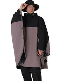 [ネームレスエイジ] レインポンチョ 撥水 レインコート 自転車 収納袋付き 全10色 NARP-6100 ダークカーキ レディース メンズ