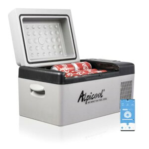 Alpicool |[^u① ԍڗ① ԍڗ①Ⓚ C20 20L 20bg -20`20 RvbT[ }Ⓚ AC100V DC12V/24V RpNg y ^ѕ֗ É 45W ȃGl ԍډƒ뗼p AE