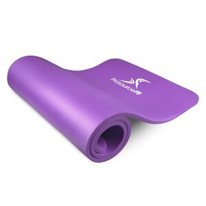 ProsourceFit Extra Thick Yoga and Pilates Mat ?" (13mm), 71-inch Long High Density Exercise Mat with Comfort Foam and Carrying Strap