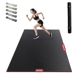 HAPBEAR GNTTCY}bg 8mm  唻 K}bg xPVC ~ h Ռz g[jO}bg z[W Ƒp  J[ (ubN, 183x122x0.8cm)