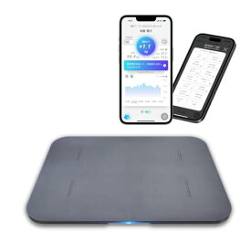 スマートバスマット (Smart Bath Mat) 体組成計 モデル ?【 スマホ連動/体重管理/ダイエット モード搭載 / ?Wi-FI/体脂肪率/BMI/筋肉量/基礎代謝量/骨量 / ?内臓脂肪/タンパク質/体内年齢 】 イッ