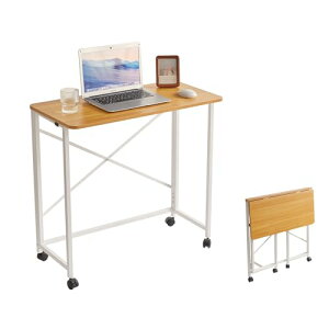 Aibiju �܂肽���݃f�X�N ��80×���s40×����75/77cm �A�W���X�^�[�t�� �L���X�^�[�t�� pc�f�X�N ���[�N�f�X�N �؂̐F/�� YD-TM002N