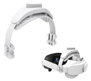 SHEAWA for Meta Quest 3S/3/2/Pro �w�b�h�X�g���b�v ���ւ̕��S���y�� �݊��i �w�b�h�o���h �����ȒP �A�N�Z�T���[ Pico4/Pro�Ȃǂ��Ή� (�z���C�g)