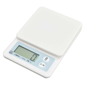 �I�[��(OHM) �L�b�`���X�P�[�� �͂��� �����p �N�b�L���O�X�P�[�� �ő�2kg 1g�P�� �v�� �f�W�^�� �z���C�g ������� COK-S201-A 08-1455 �I�[���d�@