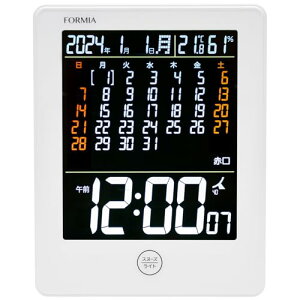 Formia(�t�H���~�A) �d�g���v �ڊo�܂����v �u���|�����p ���x ���x �J�����_�[ ���^ ���t �j�� �Z�j �d�q�� �X�k�[�Y �f�W�^�� AC�A�_�v�^�[�t ���邳���� �ۓy���J�d�q�̔� �z���C�g HT-047RC