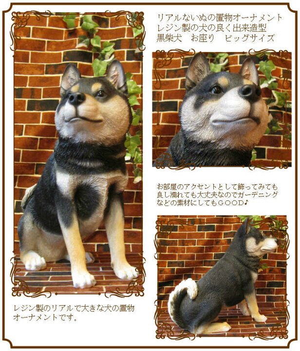 引出物 犬の置物 黒柴 お座り しばいぬ シバイヌ しばけん ワンちゃん いぬ オブジェ リアル ドッグ モチーフ 毛並み こだわり オーナメント ガーデニング 愛嬌 カフェ インテリア ベランダアート Turbonetce Com Br