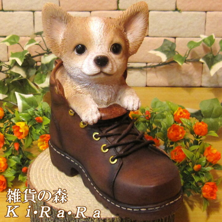楽天市場 犬の置物 チワワ シューズドッグ ワンちゃん いぬ オブジェ リアル ドッグ モチーフ 毛並み こだわり オーナメント ガーデニング 愛嬌 カフェ インテリア ベランダアート 雑貨の森 Ki Ra Ra