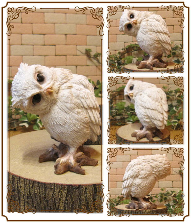 楽天市場】フクロウの置物 ミミズク リアル ふくろう オウル 