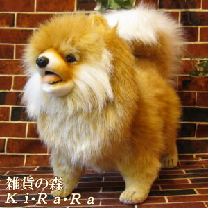 犬 置物 ポメラニアン 大きくてリアルな犬のぬいぐるみ いぬ イヌ ドッグ 動物 アニマル オブジェ 雑貨 フィギュア モチーフ インテリア 玄関 癒し モフモフ もふも