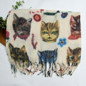 Nathalie Lete Shaggy Blanket Cats-IV@@GCg~I[NX@i^[e@VM[@uPbg@Lbg@H@~@L@˂@lR@x[W