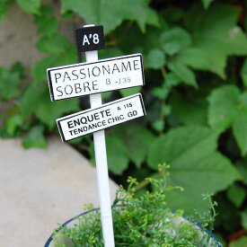 パシオンピック　　ガーデンピック シンプル ガーデニング おしゃれ シンプル 可愛い　ホワイト　白　ブラック　モノトーン　白黒　ウッド　安い　低価格　【ネコポス・コンパクト対応】