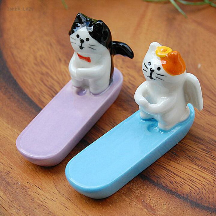 楽天市場】「コンコンブル 楊枝持ち箸置き」 concombre 箸おき はしおき ハシオキ ねこ 猫 ネコ キャット 三毛猫 みけねこ ミケネコ  はちわれ ハチワレ 天使 悪魔 陶器 : 雑貨レイジー