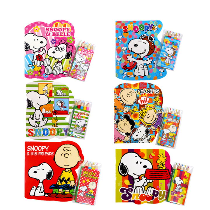 楽天市場 24個セット スヌーピー ぬりえセット ランチ景品 子供会 かわいい キャラクター 子ども会 男の子 女の子 ぬりえ 色鉛筆 ザッカ ビンゴ景品 バザー クリスマスブーツ Zakka Marche