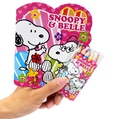 楽天市場 24個セット スヌーピー ぬりえセット ランチ景品 子供会 かわいい キャラクター 子ども会 男の子 女の子 ぬりえ 色鉛筆 ザッカ ビンゴ景品 バザー クリスマスブーツ Zakka Marche