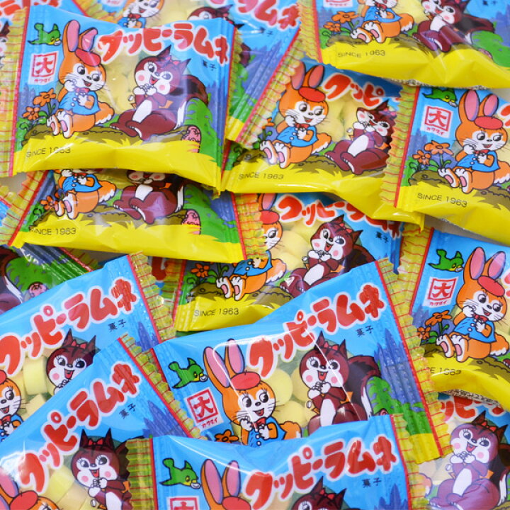 楽天市場 4gクッピーラムネ 100袋入 お菓子 駄菓子 カクダイ くっぴー らむね ビンゴ景品 業務用 バザー 花火 はなび ハナビ Zakka Marche
