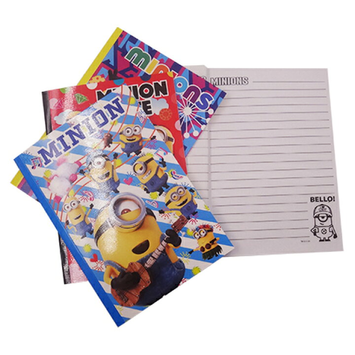楽天市場 25個セット ミニオングッズ ミニオンズb6ノート ミニオン ノート メモ帳 販促品 景品 保育園 幼稚園 ギフト プレゼント おもしろ雑貨 ザッカ ビンゴ景品 バザー ハロウィン 花火 はなび ハナビ Zakka Marche