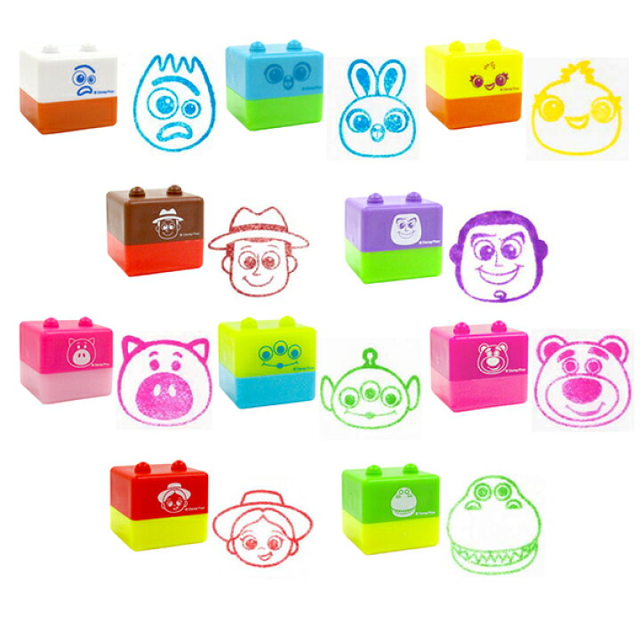 楽天市場 60個セット スタンプ かわいい トイストーリーつみつみブロック型スタンプ キャラクター 雑貨 グッズ カラフル ブロック型 景品 販促 ランチ景品 スタンプ はんこ 四角 ブロック かわいい おしゃれ ハロウィン 花火 はなび ハナビ Zakka Marche