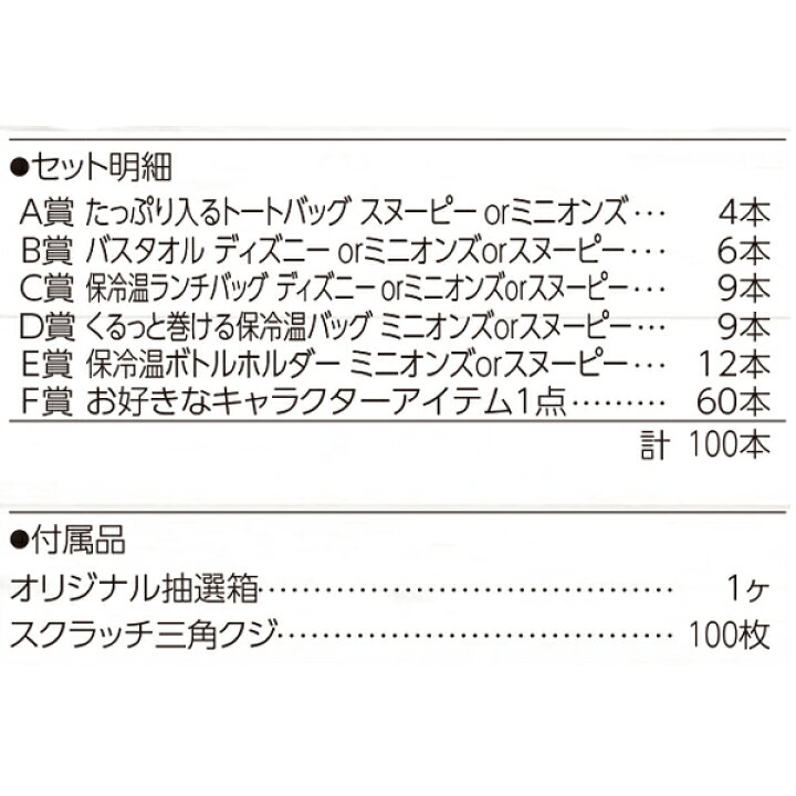 楽天市場 キャラクターグッズ 100名様用 人気キャラクターセレクトチョイス プレゼント かわいい おしゃれ キャラクターグッズ 男の子 女の子 子ども会 子供会 抽選会 抽せんイベント イベント パーティー 景品 ミニオンズ ディズニー スヌーピー グッズ アイテム