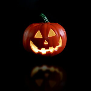 【ハロウィン】パンプキンランタン スマイル Sサイズ 21cm 光る フラッシュ ランタン かぼちゃ パンプキン ハロウイン ハロウィーン Halloween インテリア オブジェ ディスプレイ 飾り パーティ