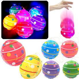 【12個セット】【光るおもちゃ ビニール】光る水ヨーヨー風カラフルエアーヨーヨー 光るヨーヨー ビニール玩具 光る おもちゃ ヨーヨー 光る くじ引き景品 お子様ランチ イベント 祭 おまつり プレゼント クリスマス