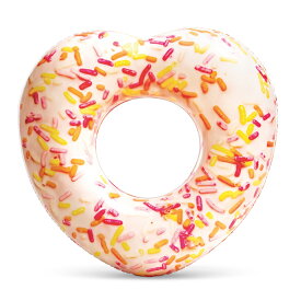 【浮き輪 かわいい】スプリンクルドーナツハートチューブ 9歳以上 ドーナツ ドーナッツ スイーツ お菓子 うきわ プール ビニール玩具 子ども 子供 大人 海水浴 海 川 アウトドア 屋外 夏 夏休み キャンプ レジャー キッズ 派手 目立つ 可愛い【13時までの注文で当日発送】