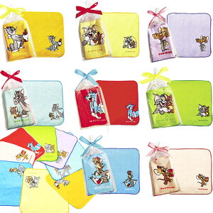 【24個セット】【キャラクター ミニタオル】トム&ジェリー ギフトラッピングミニタオル 雑貨 TOM&JERRY ハンカチ タオル プレゼント プチギフト ギフト 子供 女の子 男の子 子ども会 幼稚園