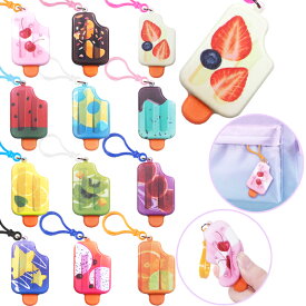 【12個セット】【スクイーズ おもちゃ】ミニアイスキャンディスクイーズ 景品 玩具 女の子 男の子 キーホルダー 景品玩具 縁日玩具 にぎにぎ お祭り 縁日 くじ引き景品 ぷるぷる 屋台 露店 出店 夏祭り 子ども会 販促 雑貨 まとめ買い