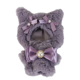 ねこみみ うさみみ ぬいぐるみ 服 ぬいふく ぬい服 着せ替え コスチューム 洋服 お着替え ファー プチサイズ 【ねこみみ】ぬいぐるみコスチューム(バッグチャーム用チェーン付き)【プチ】