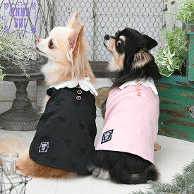ペット 犬 服 洋服 可愛い ブランド ドッグ ウェア 蝶 モチーフ ワンピース 女の子 | ANNA SUI アナスイ アナ スイ アナ・スイ バタフライ刺繍Aラインワンピ 2026年 新作 26s