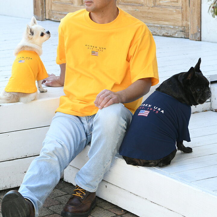 ペット Avirex アヴィレックス ファティーグtシャツ 小型犬サイズ 犬服 ドッグウェア 流行のアイテム ペット Avirex アヴィレックス ファティーグtシャツ 小型犬サイズ 犬服 ドッグウェア 流行のアイテム