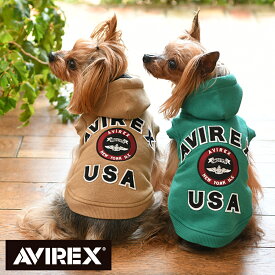 AVIREX アヴィレックス アビレックス バーシティロゴパーカー | フーディ 犬服 ドッグウェア 23a