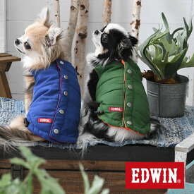 EDWIN エドウイン リバーシブルベスト 犬服 アウター 背中開き 袖無し 22a SALE