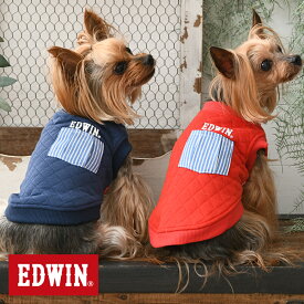 EDWIN エドウイン エドウィン ポケット付キルティングスウェット | トレーナー 犬服 ドッグウェア 23a