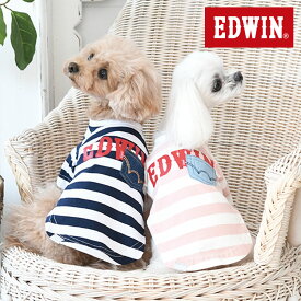 EDWIN デニムポケットボーダーTシャツ | 23s 犬服 エドウイン エドウィン SALE