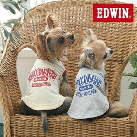 EDWIN エドウイン カレッジロゴリンガータンク | タンクトップ 犬服 ドッグウェア 2024 新作 24s