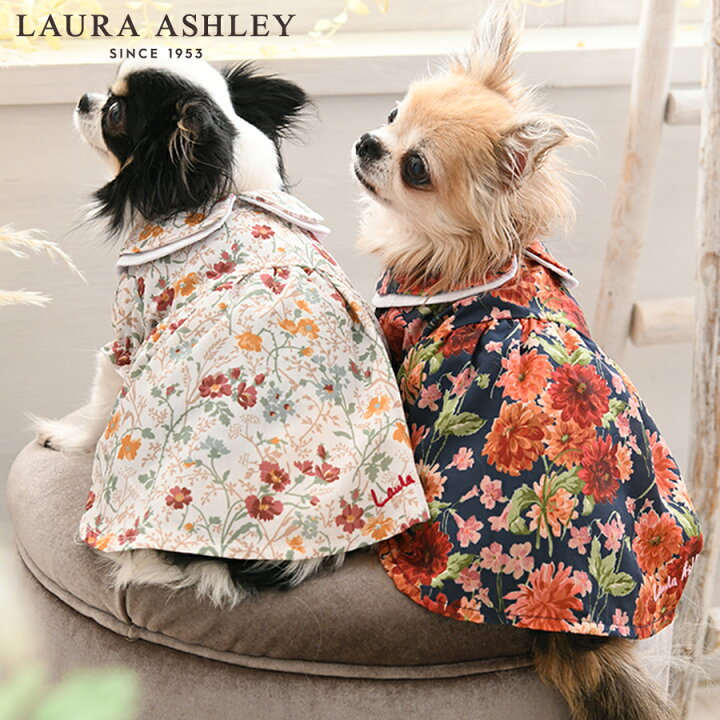 楽天市場】LAURA ASHLEY ローラアシュレイ ダブル襟ワンピース  