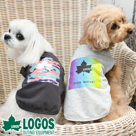 LOGOS ロゴス カラフルボックスロゴT | 犬服 Tシャツ トップス 袖なし 裏毛 SALE