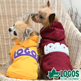 LOGOS ロゴス サガラロゴパーカー | 犬服 トップス 袖なし 裏毛 リード穴あり 22a SALE