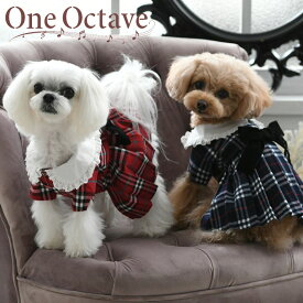 ONE OCTAVE チェック柄プリーツワンピ犬服 トップス 22a SALE ワンオク ワンオクターブ ワンオクターヴ