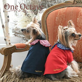 ONE OCTAVE チェック襟スウェット 犬服 トレーナー 22a SALE ワンオク ワンオクターブ ワンオクターヴ