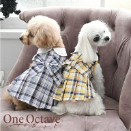 ONE OCTAVE エリ付きリボンワンピ 23s ワンピース 犬服 ワンオクターブ ワンオクターヴ