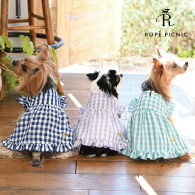 ROPE PICNIC チェック柄Aラインワンピース 23s 犬服 ロペピクニック SALE