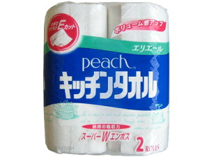 エリエール ピーチ キッチンタオル 2個組