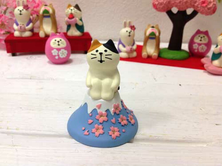 楽天市場】コンコンブル 富士桜猫 お花見 79019三毛猫 ネコサクラ 